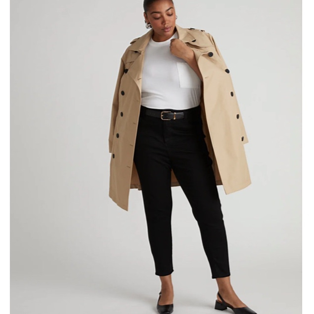 Universal Standard Seine High Rise Black Skinny Jeans